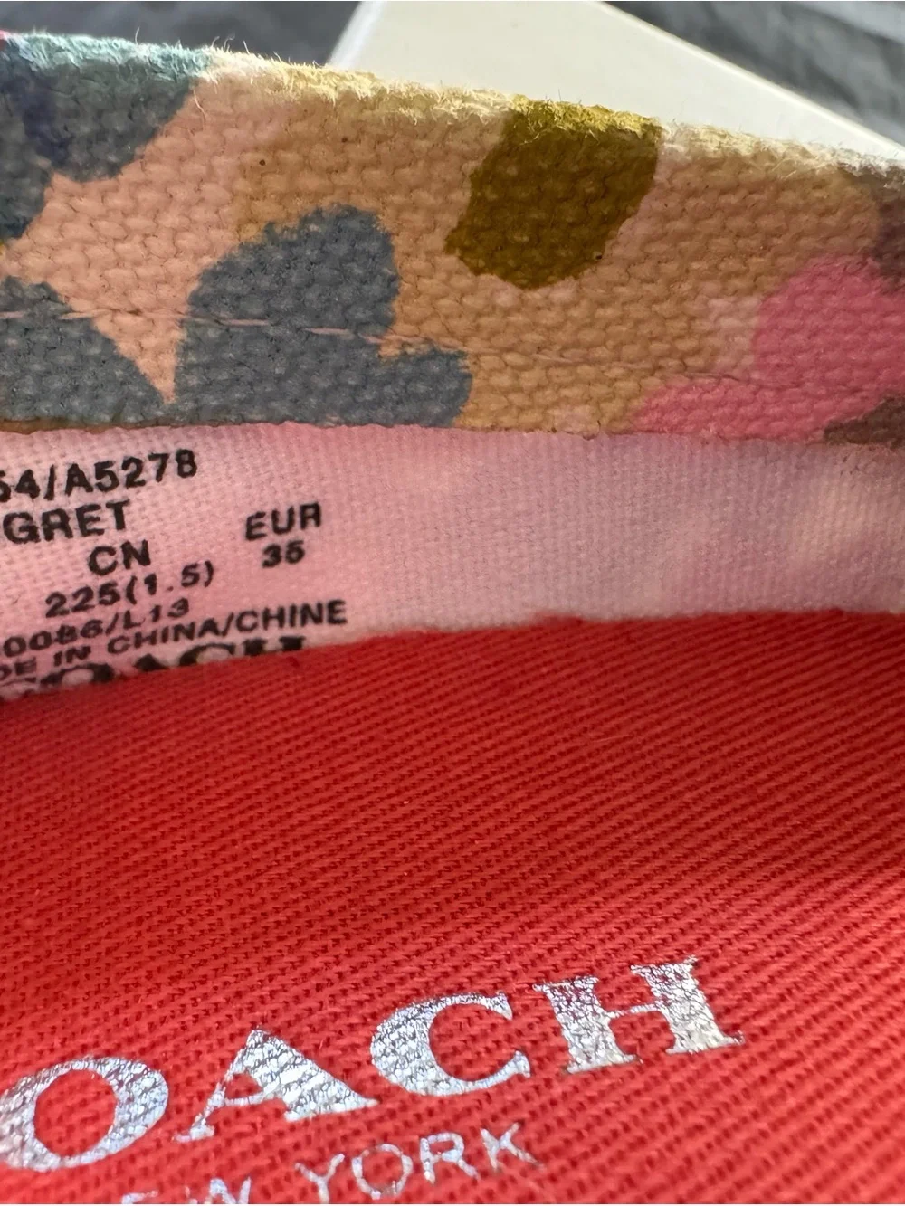 COACH Floral Canvas Espadrilles in Pink Multi